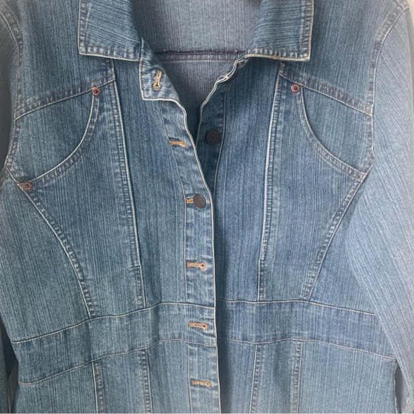 Bill Blass Classic Blue Jean Jacket (PXL) - Picture 9 of 9